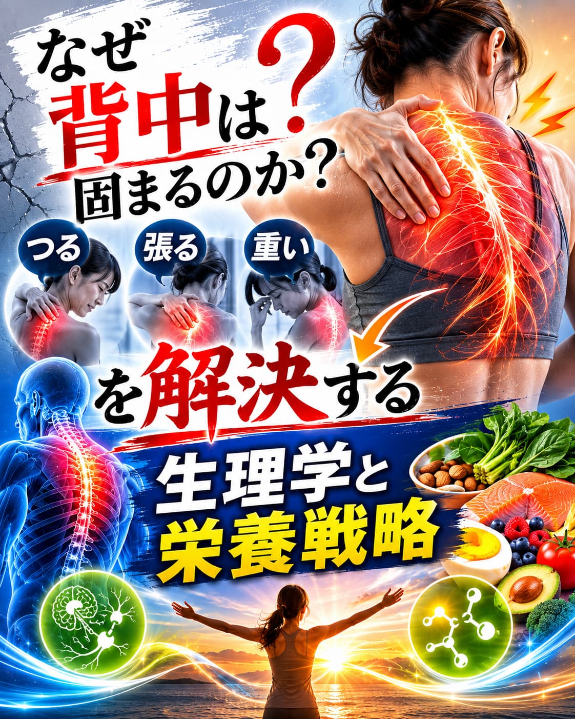 【動画セミナー】なぜ？背中は固まるのか？“つる・張る・重い”を解決する生理学と栄養戦略
