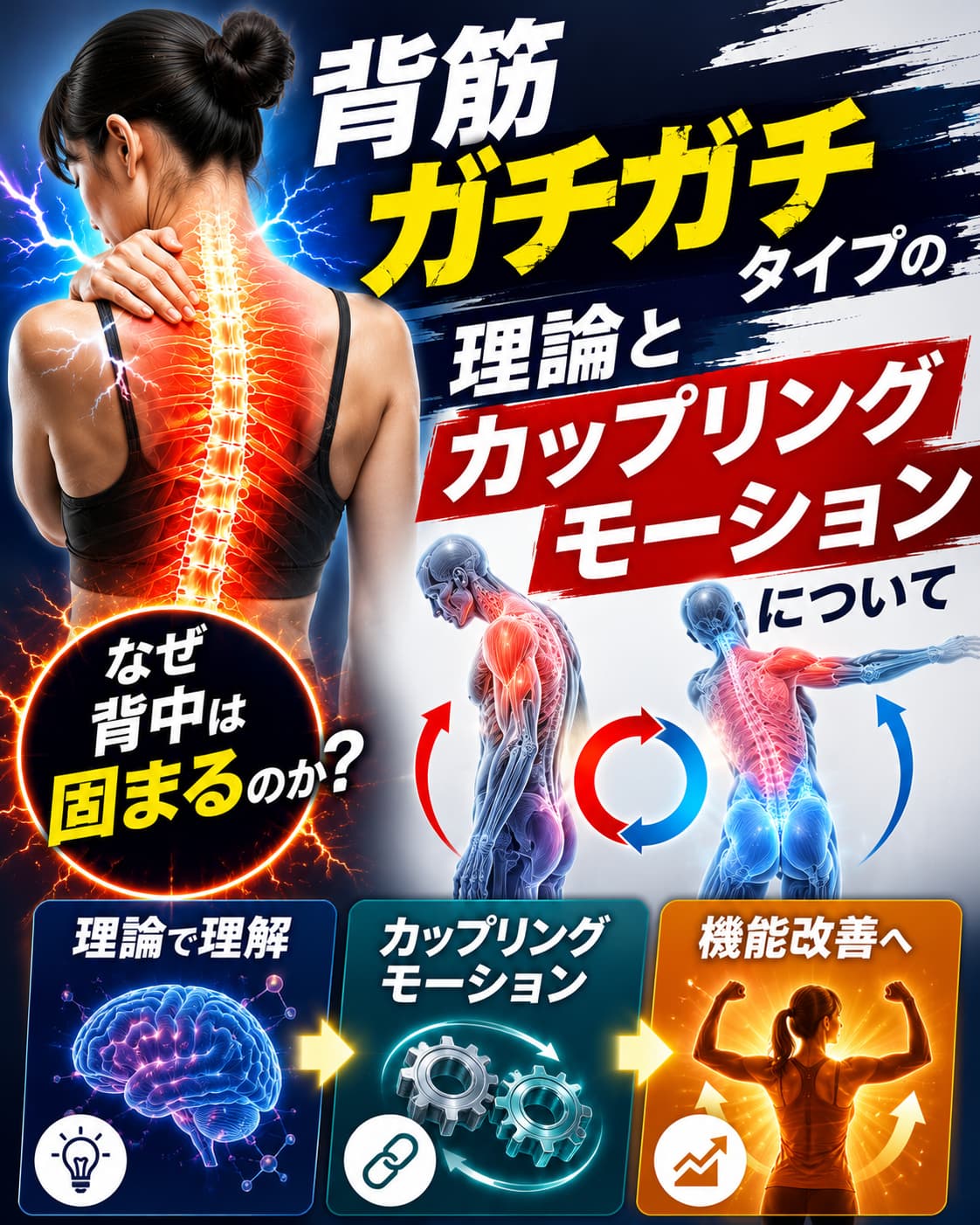 【動画セミナー】背筋ガチガチタイプの理論とカップリングモーションについて