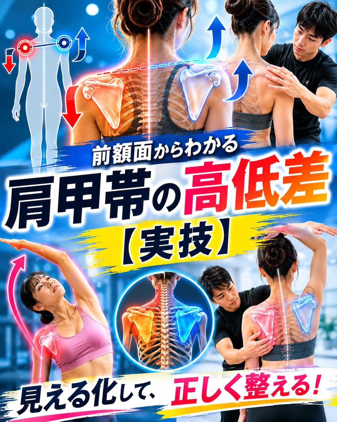 【動画セミナー】前額面からわかる肩甲帯の高低差について【実技】