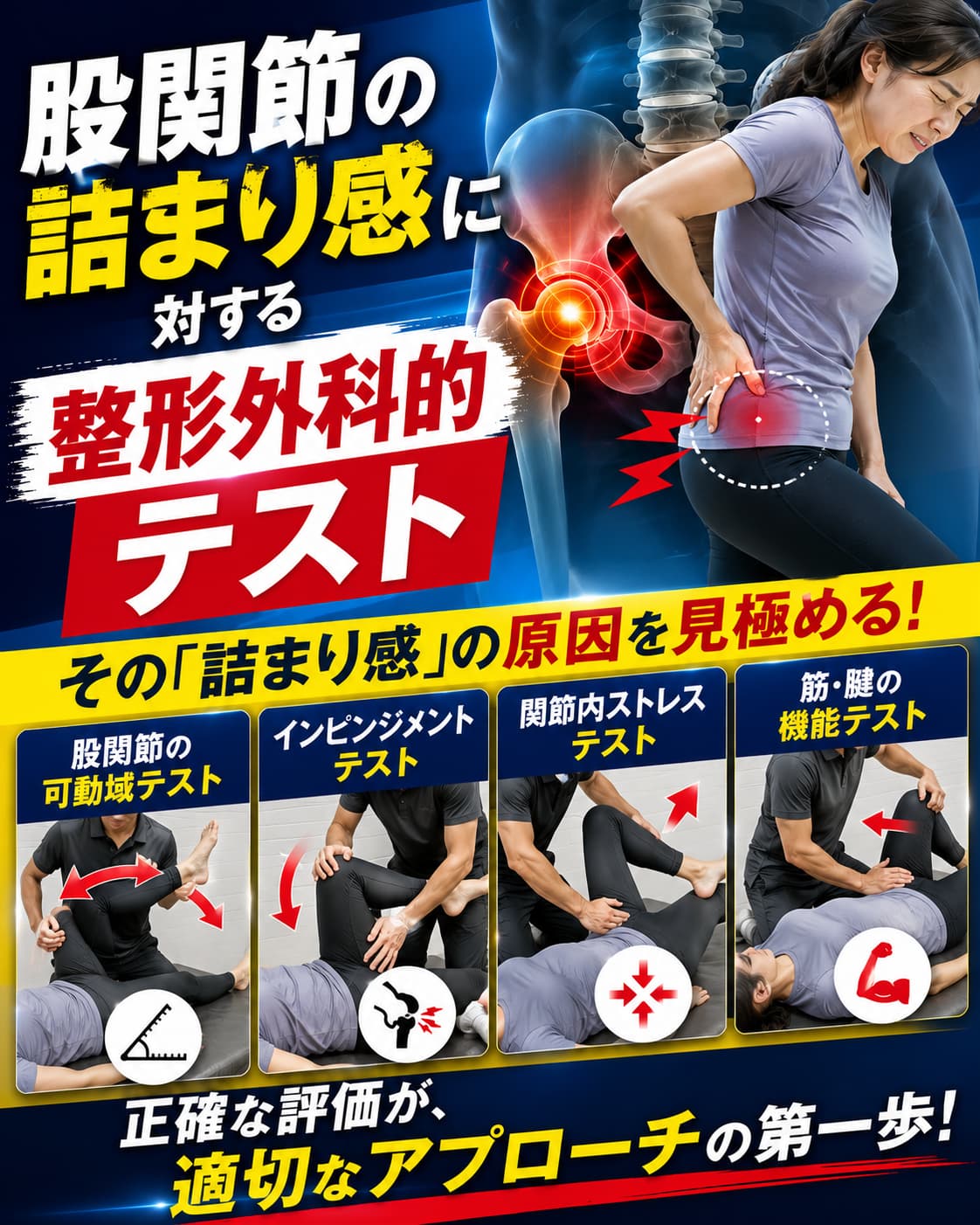 【動画セミナー】股関節の詰まり感に対する整形外科的テスト