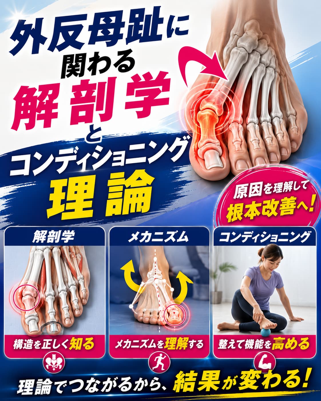 【動画セミナー】外反母趾に関わる解剖学とコンディショニング理論
