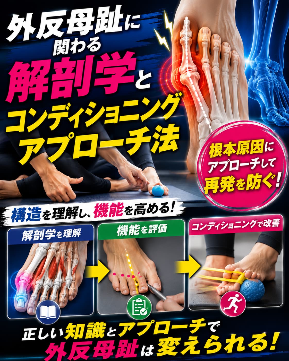【動画セミナー】外反母趾に関わる解剖学とコンディショニングアプローチ法