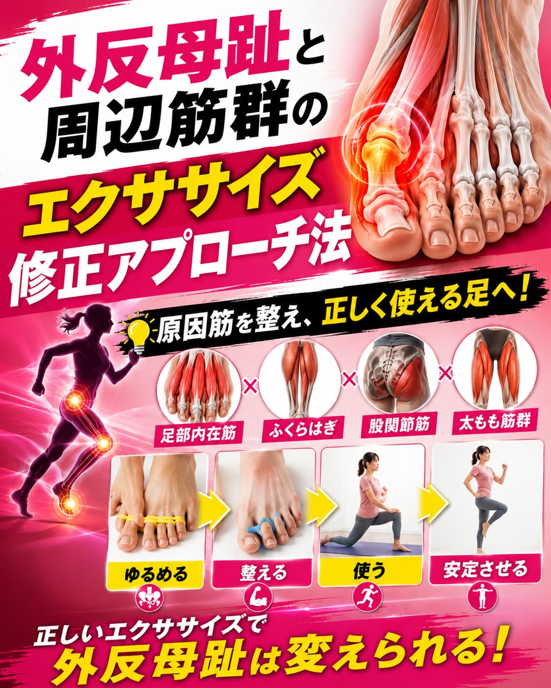 【動画セミナー】外反母趾と周辺筋群のエクササイズ修正アプローチ法