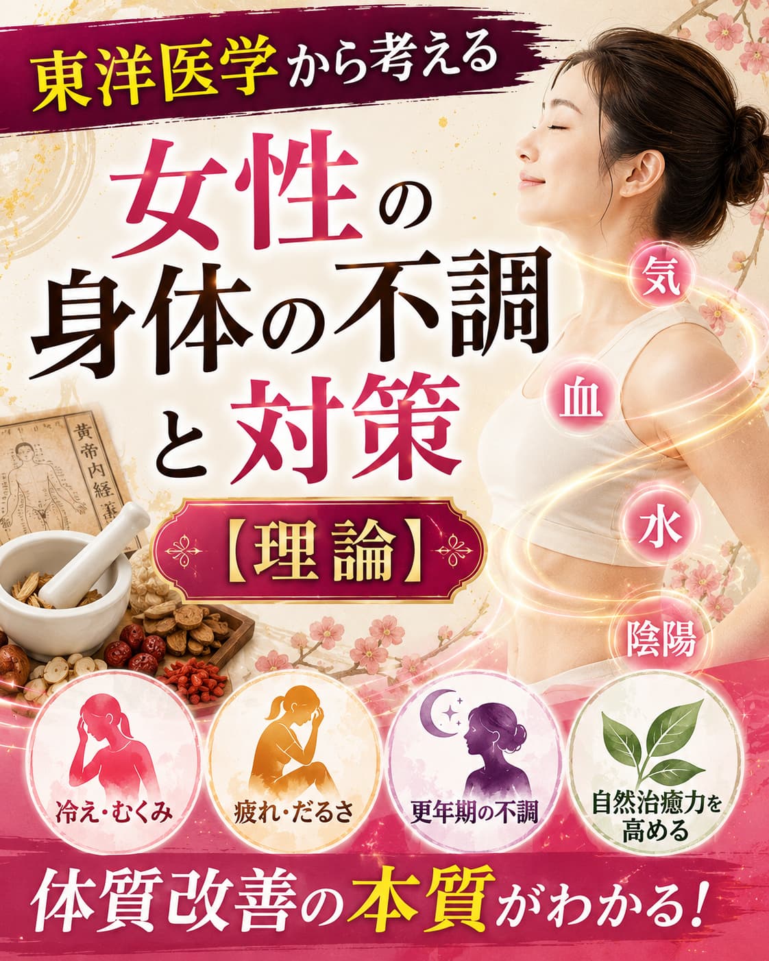 【動画セミナー】東洋医学から考える女性の身体の不調と対策について【理論】